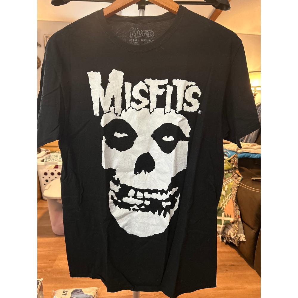 Misfits T Shirt Mens Black‎ Graphic Band Tee Skull Horror Punk Rock